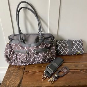 JJ Cole Satchel Diaper Bag with Changing Pad